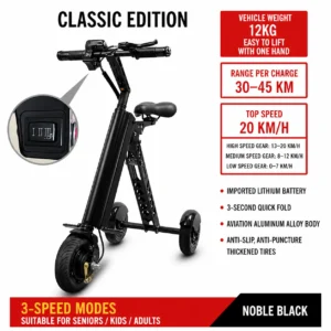 Classic edition electric scooter details