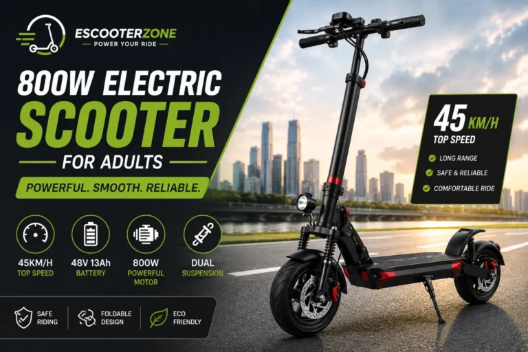 Powerful and sleek electric scooter ride